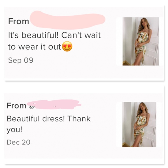 Satin Spotted Print Cami Dress High Slit - Picture 6 of 13